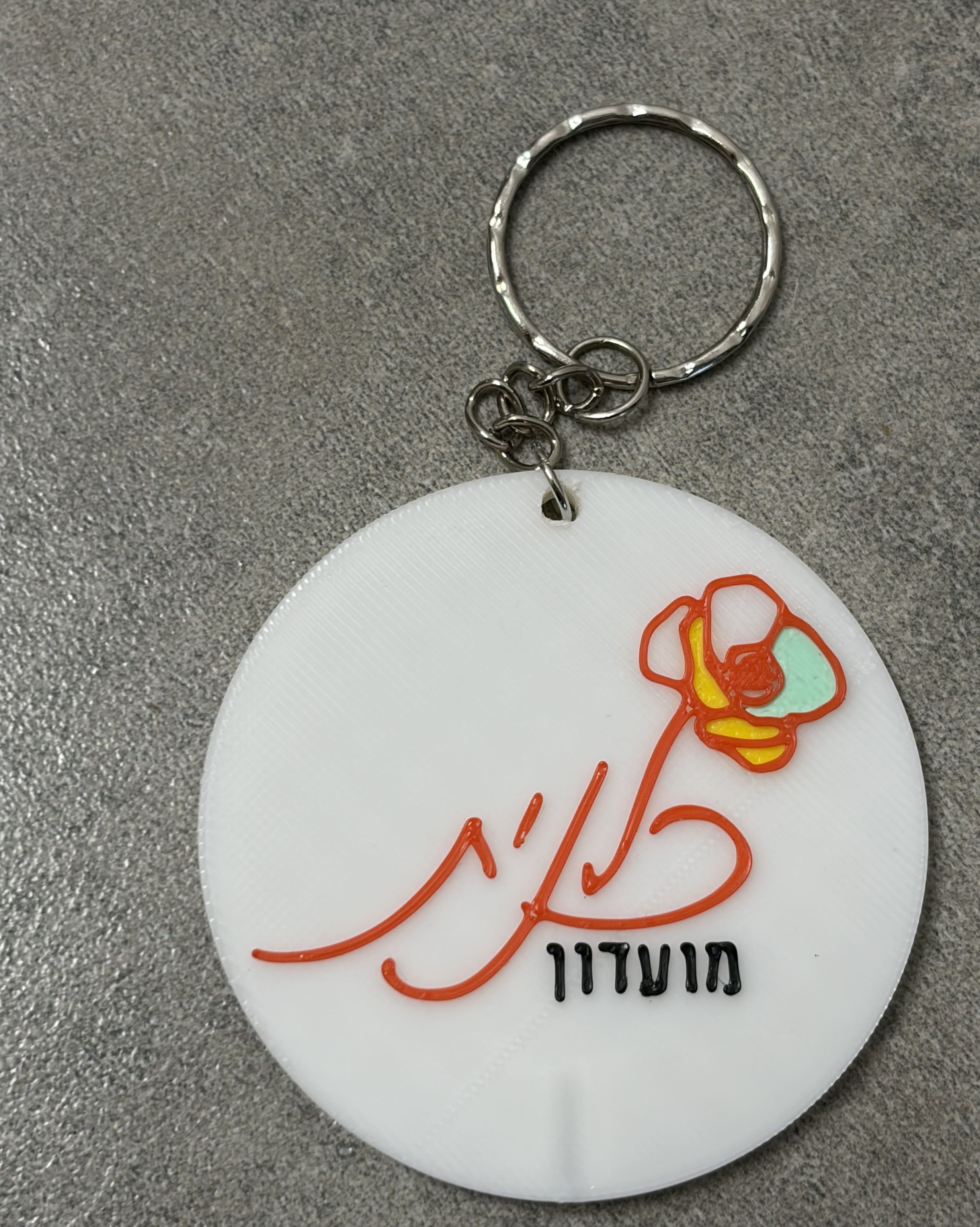 מחזיק מפתחות עם לוגו